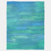 マザーアース抽象芸術水彩 フリースブランケット (正面)