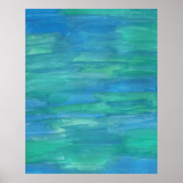 マザーアース抽象芸術水彩 ポスター