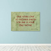 マザーアース キャンバスプリント (インサイチュ (ウッドフロア))