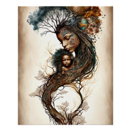 マザーアース&チャイルド ポスター