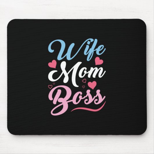 マザーアートウィザードママボス マウスパッド (正面)