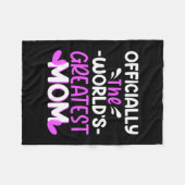 マザーアートザワールドマもっとも偉大マム フリースブランケット (正面(横))