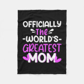 マザーアートザワールドマもっとも偉大マム フリースブランケット (正面)