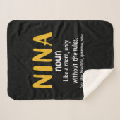 マザーアートニーナ定義 シェルパブランケット (正面(横))