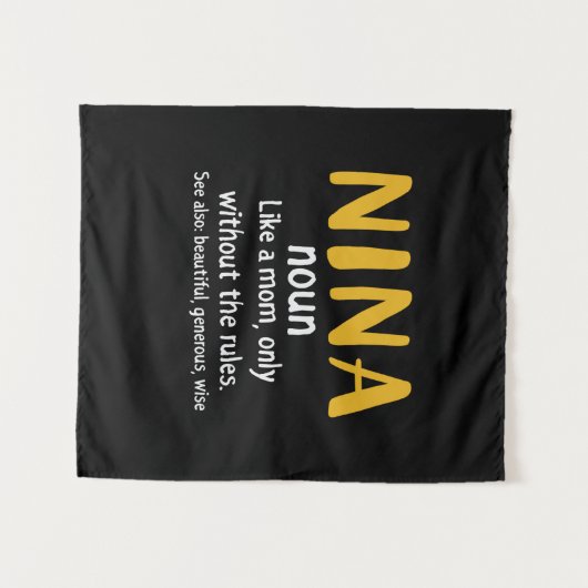 マザーアートニーナ定義 タペストリー (正面(横))