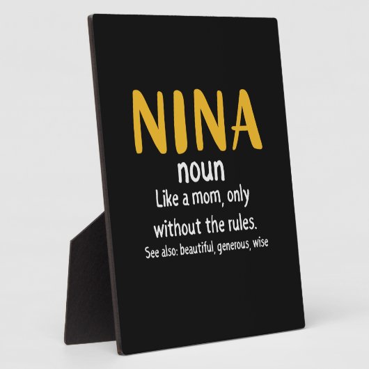 マザーアートニーナ定義 フォトプラーク (側面)