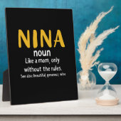 マザーアートニーナ定義 フォトプラーク (側面)