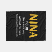 マザーアートニーナ定義 フリースブランケット (正面(横))