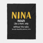 マザーアートニーナ定義 フリースブランケット (正面)