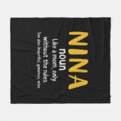 マザーアートニーナ定義 フリースブランケット (正面(横))