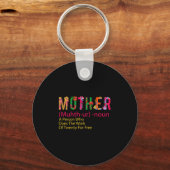 マザーアートマザーフラワー定義 キーホルダー (正面)