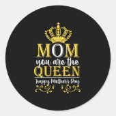 マザーアートマママキミは女王だ ラウンドシール (正面)