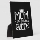 マザーアートマママクイーンの上にタイトル フォトプラーク (側面)