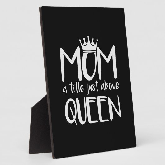 マザーアートマママクイーンの上にタイトル フォトプラーク (側面)