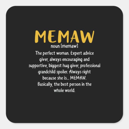 マザーアートミュー定義 スクエアシール (正面)