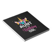 マザーアート叔母の誕生日ガール誕生日 ノートパッド (アングル)