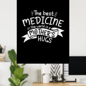 マザーアート最高のザメディシン ポスター (ホームオフィス)