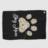 マザーアート最高のドッグマママウェバー誕生日 ゴルフタオル (横)