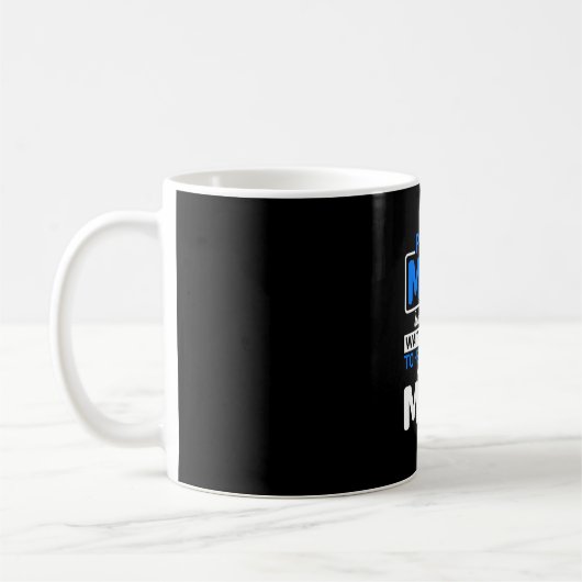 マザーアート誇りを持った警察ママ コーヒーマグカップ (左)