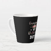 マザーアート |おばあちゃん誕生日少年誕生日 カフェラテマグ (左アングル)