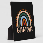 マザーアート |ガンマレインボー祖母かわいい誕生日 フォトプラーク (側面)