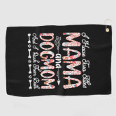 マザーアート |ママとドッグママ誕生日 ゴルフタオル (横)