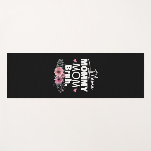マザーアート |ママママママママママブリーフローラ誕生日 ヨガマット (正面(横))