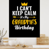 マザーアート |私の祖父誕生日 ポスター (キッチン)