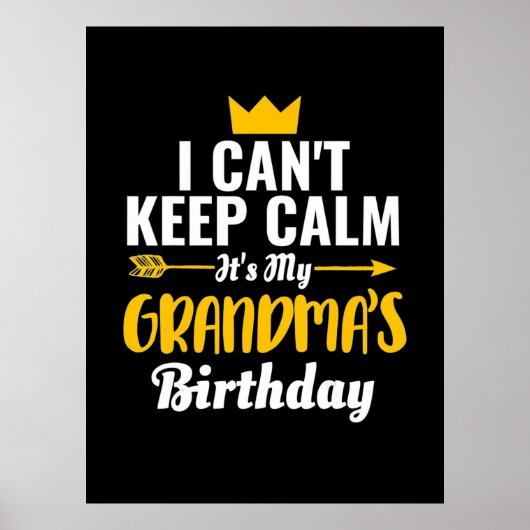 マザーアート |私の祖父誕生日 ポスター (正面)