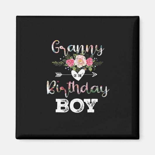 マザーアート |誕生日少年誕生日 マグネット (正面)