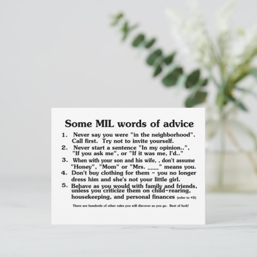 マザーインロークラブアドバイスへようこそ ポストカード (スタンド正面)