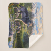 マザーウルフ&パップスマウンテンリバーバレー シェルパブランケット (正面)