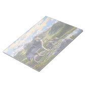 マザーウルフ&パップスマウンテンリバーバレー ノートパッド (アングル)