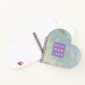 マザーエ最高のバーマーメイドブルーはかりで測グリッター ノートブック (内部)