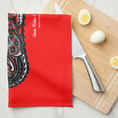 マザーオッター&ベビーハイダアートキッチンティータオル キッチンタオル (四つ折り)