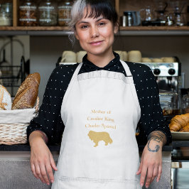 マザーオブカヴァリアキングチャールズスパニエル犬金ゴールド スタンダードエプロン