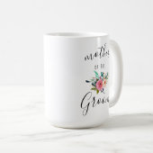 マザーオブザグルームの結婚ギフトフローラシック15oz コーヒーマグカップ (正面右)