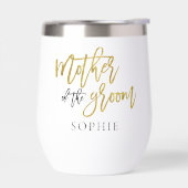 マザーオブザグルームギフトネームブラック金ゴールドグリッター (左面)