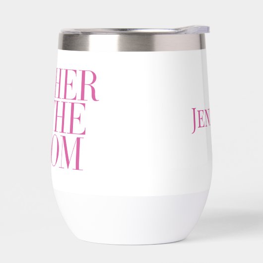 マザーオブザグルームピンクモダンエレガントカスタムク (左面)