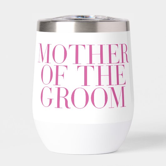 マザーオブザグルームピンクモダンエレガントカスタムク (正面)