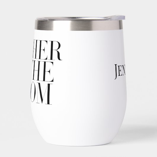 マザーオブザグルームブラックモダンエレガントカスタム (左面)