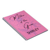 マザーオブザグルームミニマル薄紫 カスタム ノートブック (右側)