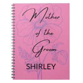 マザーオブザグルームミニマル薄紫 カスタム ノートブック