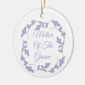 マザーオブザグルームラベンダーフローラリース セラミックオーナメント (左)