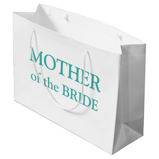 マザーオブザブライドアクアホワイトラージ抱き枕 ラージペーパーバッグ (裏面アングル)