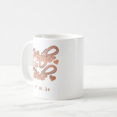 マザーオブザブライドエレガントバラフェミニン金ゴールド コーヒーマグカップ (正面左)