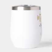 マザーオブザブライドギフトネームブラック金ゴールドグリッター (正面)