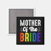 マザーオブザブライドゲイレズ結婚ビアンLgbtプライド マグネット (正面/裏面)