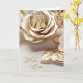 マザーオブザブライドゴールデンカラーバラ カード (黄色い花)