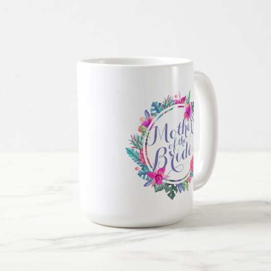マザーオブザブライドトロピカルフローラクラシックマグ コーヒーマグカップ (正面右)